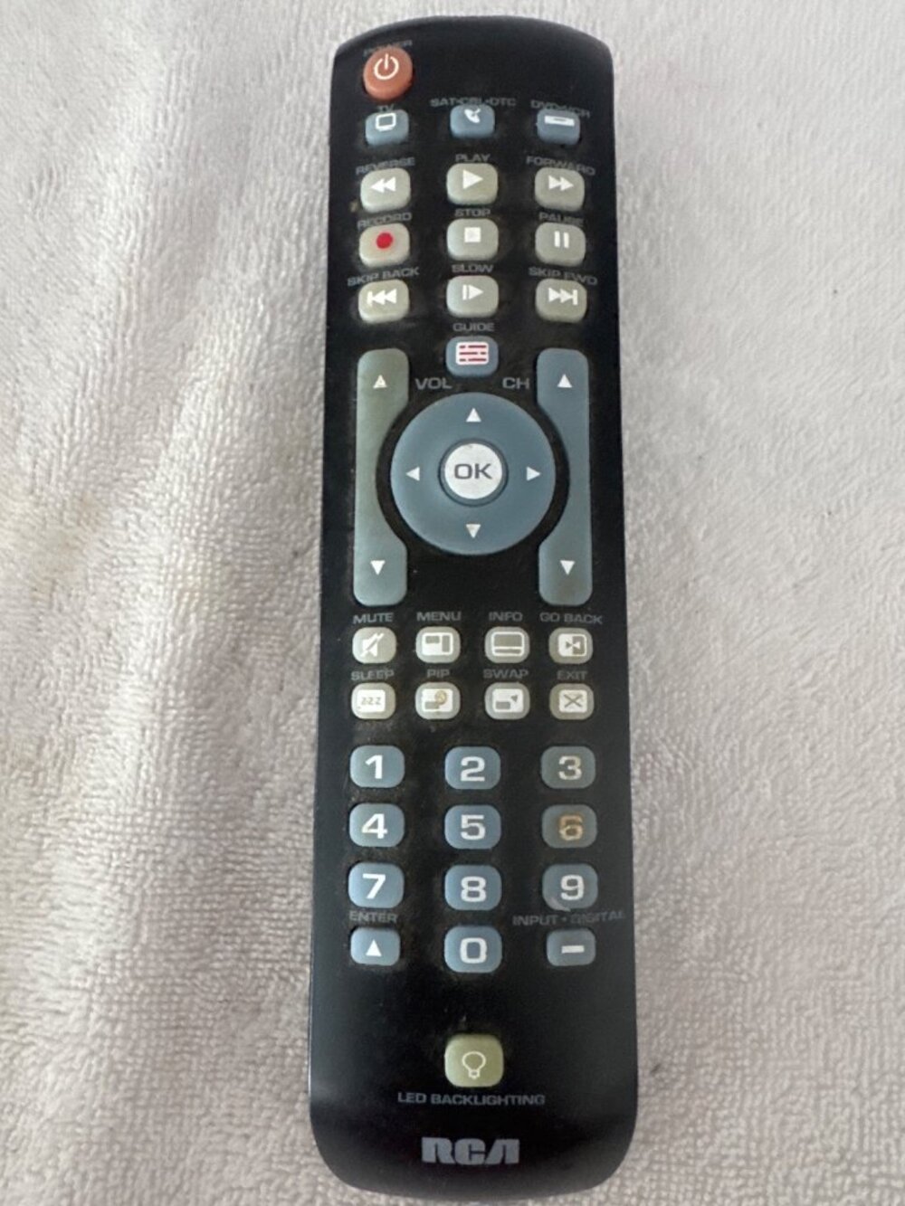 RCA Universal Remote Control With LED Backlightin